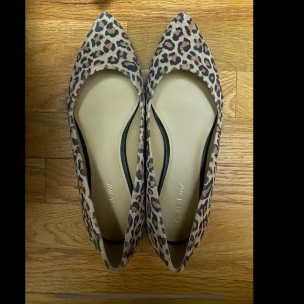 Leopard Print Flats - image 1
